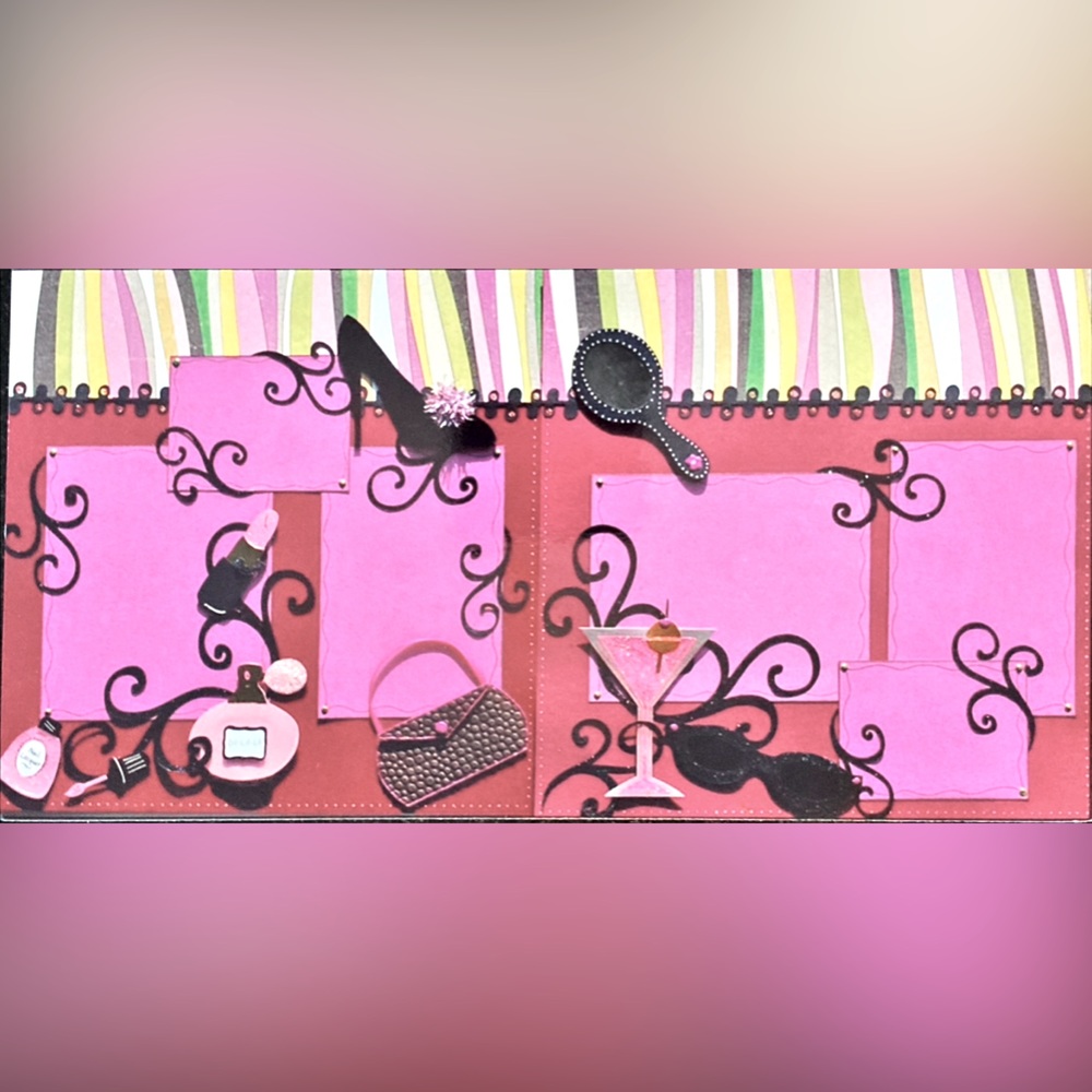 Scrapbook Kit - “Hit the Town” - Scrapbook Design Studios - 12 x 12 - Brand New